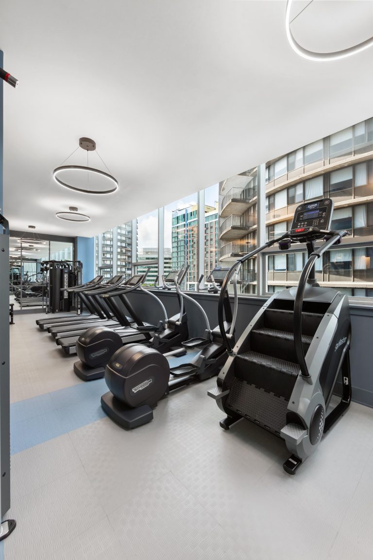 Cardio machines area.