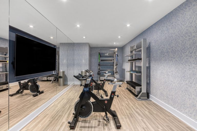 Cycling fitness studio.